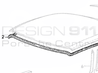 Cabriolet Kap Dakafdichting Latrual. Porsche 993