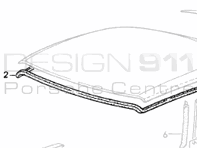 Cabriolet Kap Dakafdichting Latrual. Porsche 993