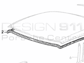 Capota Cabriolet Junta Techo Latrual. Porsche 993