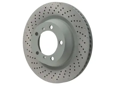 Remschijf achter, geboord monoblok, 330 x 28 mm. Porsche 991 3.4L - 99135240100, 99135240200 - PRL39913, PRR39914