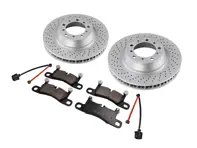 REAR Brake Disc and Pad Package. Porsche 718 Cayman GTS 4.0ltr - 98135240300, 98135240400