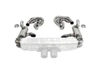 CARGRAPHIC GT Sportauspuffanlage mit ID45 GT-Schalldämpfer, Heizung, ohne Klappen, für GT3-Schalldämpfer. Porsche 964 Carrera 2/4/RS - 96411104504, 96411104605, 96411104502, 96421103905, 96421103932, 96421104004, 997111027A1