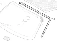 Afdichting voorscherm. Porsche 987 Boxster / 987C Cayman / 997 - 98654152101, 99754190111, 99754190109