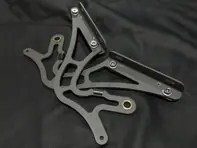 Cerniere per cofano posteriore scanalate con supporti regolabili a sgancio rapido. Porsche 911/912/930 1965-89 - 91151203500, 90151203620GRV, 93051203600GRV - DecklidHingeSlot_Grey, DecklidHingeSlot_Silver, DecklidHingeSlot_Black