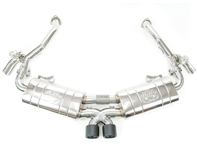 Fabspeed TrackTec 带阀旁通排气系统，适用于 2005-08 年保时捷 987.1 Boxster / Cayman - 98111122101, 98111122102, 98111123100, 98111123101, 98111142100, 98111142101, 98111143100, 98111143101, 98111122201, 98111122202, 98111123200, 98111123201, 98111142200, 98111142201, 98111143200, 98111143201