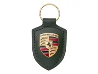 Schlüsselanhänger mit Porsche-Wappen, Oak Green Metallic. - WAP0503550RWSA