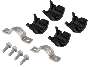 Stabilizer bar bushes with bolts and clamps, (Rear) 24.10mm, SET OF 4. Porsche 955 / 957 / 958 Cayenne - 95533379240, 95533379200, N10697801, 95533377701
