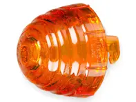 Front Turn signal lens, Yellow, Round. Porsche 356 - 64463141106, 1695451100