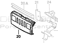 Nose Panel Front. Porsche 911 1978-89 - 91150109907GRV