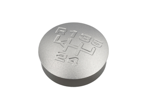 Gear knob insert Alloy engraved for Porsche 964 Carrera - 95042412000, 95042412001 - GI964