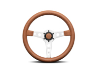 方向盘 Prototipo Heritage Tobacco，350 毫米 - 棕色皮革 - MOMO