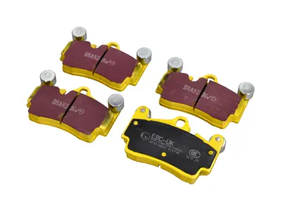 Pastillas de freno EBC AMARILLAS 'Fast Road' traseras. Porsche 955 Cayenne / 957 Cayenne - 95535293900, 95535293901, 95535293902, 95535293903, 95535293906, 95535293950, 95535293961, 95535293962, 95535293963, 95535293964 - DP41474R