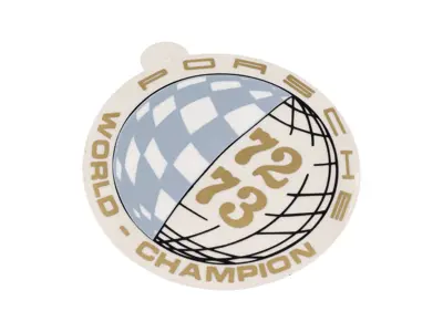 Wereldkampioen 1972/1973 Raamsticker - 91170110324