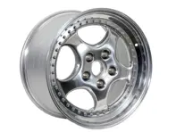 18-inch lichtmetalen velg achter, gepolijst. Porsche 964 Turbo 3.6L - 96536214001, 96536213601