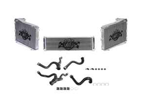 Radiador de aluminio para líquido refrigerante de agua y mangueras JUEGO DE 3. Porsche 997 turbo - 996106613172, 99610613174, 99610613270, 99610613272, 99710603802, 99710603804 - 7056, 7054, 7055