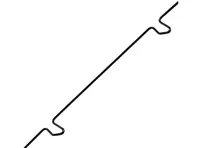 Trim spring door window seal. Porsche 356 Pre-A / 356A - 356 52801, 35652801 - 35652801