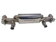 Sports exhaust valved rear silencer, titanium. Porsche 718 GT4 / Spyder / GTS 4.0ltr - 982251053D, 982251053G, 982251053F, 982251053H, 982251053K - 9M718TISILENCER4.0