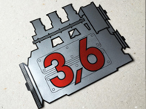 Adesivo motore lunotto posteriore 3.6L per Porsche 911 (964) - 91170110200