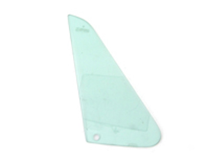 Front 1/4 window glass, Green Tint. Porsche 911/912 65-68 COUPE - 90154250135, 90154250235