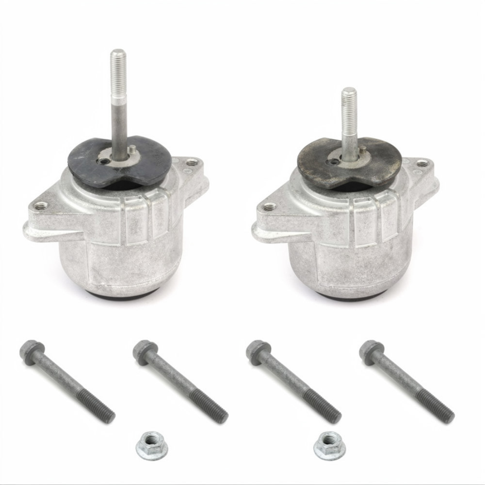 Engine mounts & bolts, SET OF 2. Porsche 970 Panamera 2011-16 - 94837505712, 94837505812, 94837505711, 94837505811, 94837505713, 94837505813