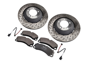 Front Brake Disc and Pad Package. Porsche 718 Boxster Spyder / 718 Cayman GT4 - 98135140581, 98135140681