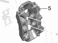 Bremssattel, HINTEN. Porsche 991.1 (I450) - 99135242530, 99135242531, 99135242630, 99135242631