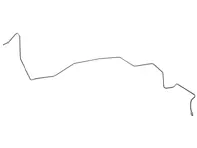 Bremsleitung vorne rechts. Porsche 996 / 986 Boxster - 99635517608, 99635517606