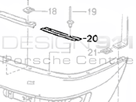 Inserción de parachoques delantero. Porsche 964 - 96450511101