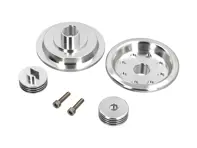 Rennline Aluminium lock / knob set. DRILLED. Porsche 911 84-89 / 964 / 928