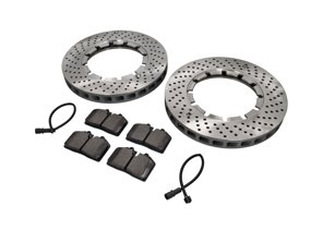 FRONT Brake Pads and Brake Disc Package. Porsche 930 Turbo 78-80 - 96435193903, 93035104700, 93035104800
