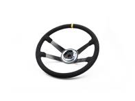 Volante abombado de Alcantara de 380 mm. Porsche 911T / 911E / 911S / 911RS - 91134708400, 91134708200, 90134708105, 90134708115, 91134708205, 90134708100, 90134708110