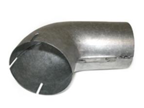 Heat exchanger elbow connector. Porsche 911 1975-83 / 930 Turbo - 91121113100, 1623150100 - EXS11.2.109, EXS112109