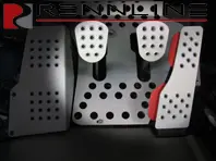 Rennline Aluminium 3 Piece Pedal Set Perforated. Porsche 911/912/914/930/964/993 ALL - P4421