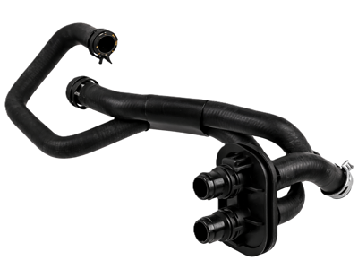 Verwarmingsslang, slangenset met klemmen, linksgestuurd. Porsche 95B Macan S / GTS / Turbo 2014-18 - 95B819337