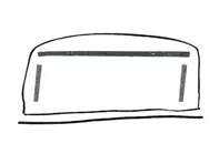 Kit joint et feutre de toit ouvrant. Porsche 911 / 964 / 993 - 91156419300, 91156419100, 90156490505, 91156440901, 91156440900