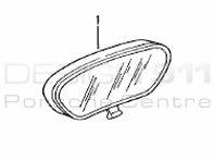 Achteruitkijkspiegel. Porsche 986 Boxster / 987 Boxster / 987C Cayman - 9877315110401C, 9967315110001C
