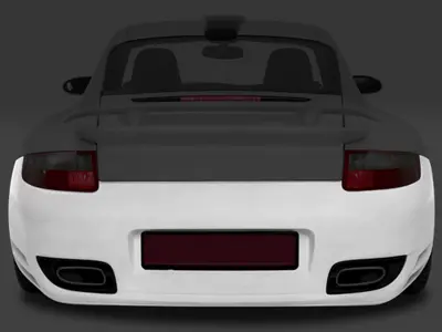 Rear bumper. Porsche 911 (997) C2 / C2S 2004-09 - HSK995