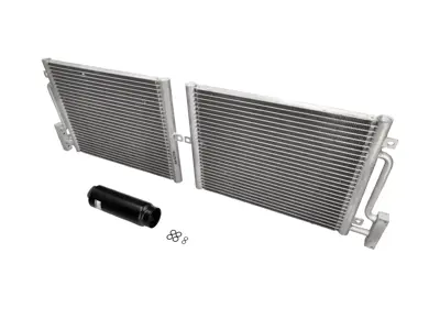 Kit de condensador de radiador de aire acondicionado (aire acondicionado). Porsche 986 / 996 - 99657311100, 35307, 99970743441, 99970743441/1, 99757391101/2, 99757391101, 94457314301/1, 94457314301, 99970726240/1, 99970726240