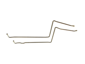 Finned brass solid oil lines feed and return. Porsche 911 1969 to 1989 - 93020704603, 93020704503