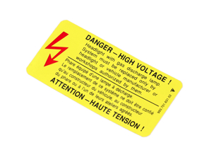 Sticker Danger High Voltage. Porsche 993 - 99370163102