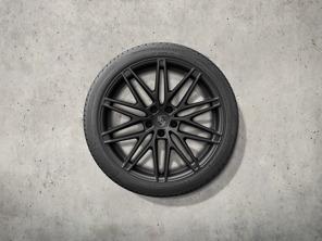 22' RS Spyder design winter wheel-and-tyre set, platinum silver. Porsche Macan-e - 95C044600L