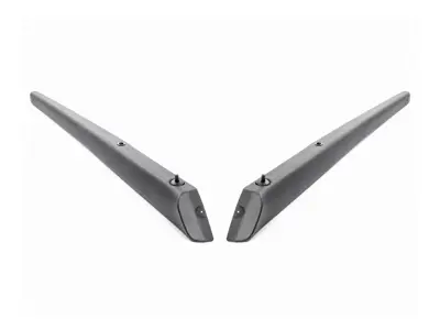 Paire de baguettes de seuil de porte en cuir noir, pour Porsche 911 Coupé / Targa / Cabriolet (conduite à gauche), 1978-1996. - 91155508345, 91155508446 - I237