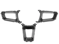 Inserto de volante Rennline de fibra de carbono. Porsche 991.2 / 718 / 95B Macan Mk2 / 971.1 Panamera - I131