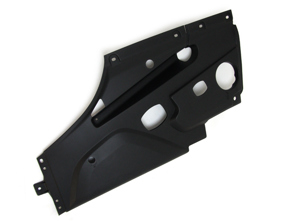 Afdekking motorruimtepaneel, rechts. Porsche 958 Cayenne Diesel 2015 >> - 958556584209B9