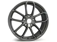 Front 20' 718 Cayman GT4 Alloy Wheel in Platinum satin-matt for Porsche 982 (718) Cayman GT4 - 982601025ABOB5, 982601025AB