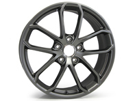 Front 20' 718 Cayman GT4 Alloy Wheel in Platinum satin-matt for Porsche 982 (718) Cayman GT4 - 982601025ABOB5, 982601025AB