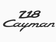 Porsche Zweiteiliges Magnetset mit Logo – 718 Cayman - WAP0502060PCAY