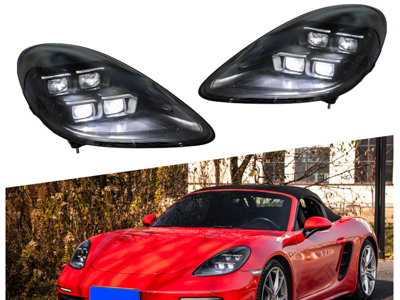 LED-Scheinwerfer-Upgrade – HD-Matrix-Design – für Links- und Rechtslenker Porsche 718 (982) Boxster / Cayman ab 2017>> - 98204490011 - 982925019/20LL