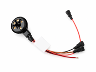 Cableado del relé del calefactor de la luneta trasera. Porsche 911 1971-73 - 91161205400