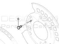 Brake disc cover plate Bolt. Porsche Cayenne MKI / MKII
